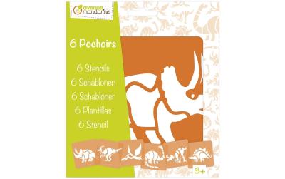Avenue Mandarine Schablonen Set Dinosaurier