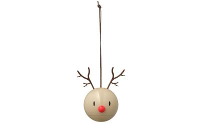Hoptimist Weihnachtskugel Rentier, 2 Stück