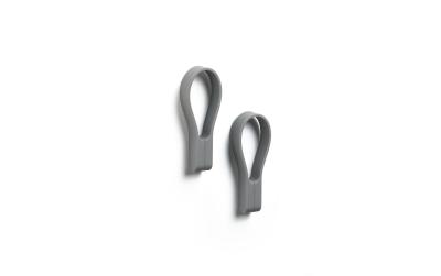 Zone Handtuchhalter Loop, Grau, 2 Stück