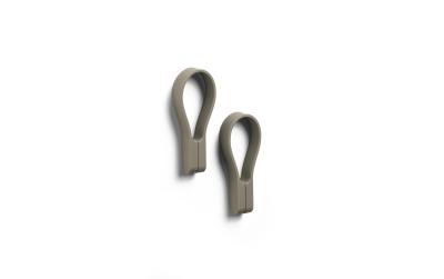 Zone Handtuchhalter Loop, Taupe, 2 Stück