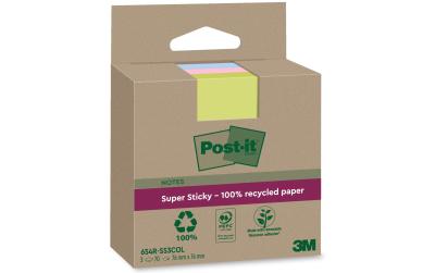 3M Post-it Recycling Notes 3 Farben