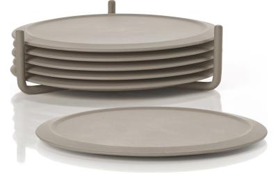 Zone Glasuntersetzer 6er Set Taupe