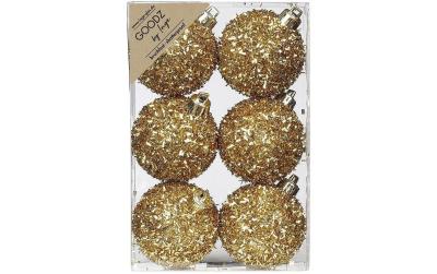 Inge Weihnnachtskugeln Gold, 6 Stück