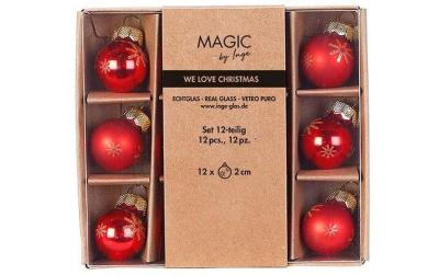 Inge Weihnachtskugeln Merry Red