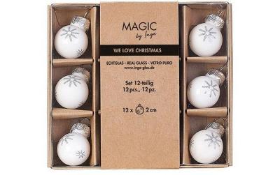 Inge Weihnachtskugeln Just White