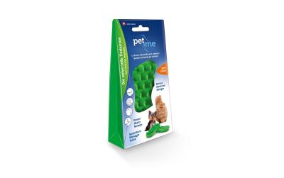 PET + ME Pflegebürste grün