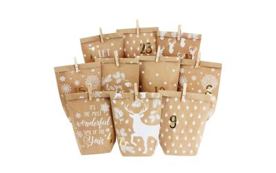 G. Wurm Adventskalender Tüten bedruckt mit