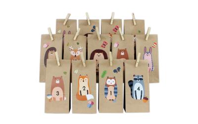 G. Wurm Adventskalender Tüten bedruckt mit