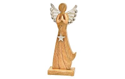 G. Wurm Aufsteller Engel mit Metallflügel