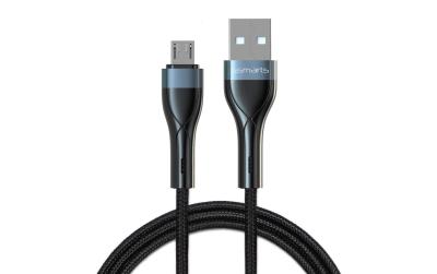 4smarts USB2.0-Kabel, A-MicroB, schwarz, 1m