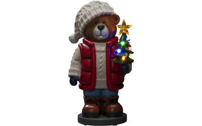 Konstsmide LED Fiberoptik Teddybär farbig