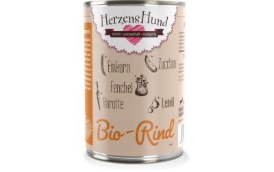 Herzenshund Bio-Rind mit Bio-Gemüse