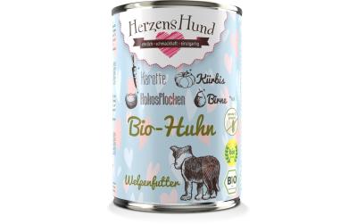 Herzenshund Welpe Bio-Huhn mit Bio-Karotte