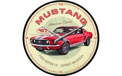 Nostalgic Art Wanduhr Ford Mustang