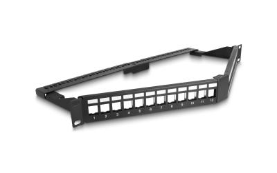 Delock 19 Patchpanel 24 Port, 1HE, schwarz