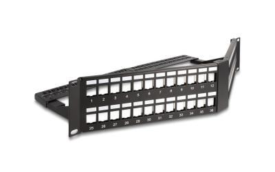 Delock 19 Patchpanel 48 Port, 2HE, schwarz