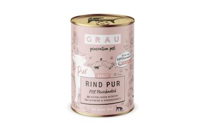 Grau Dog Rind Pur 6x400g