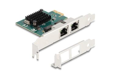 Delock PCI-Express x1 Karte 2xRJ45 Gigabit
