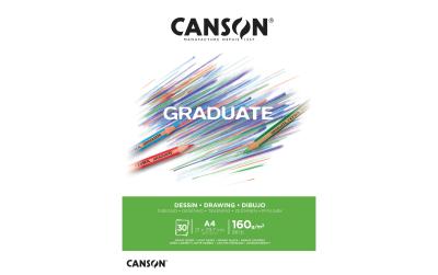 Canson Block Graduate Zeichnen weiss A4