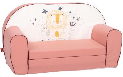 Kindersofa Löwe Leo rose