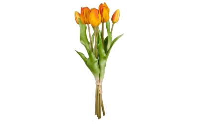 Dekomat Strauss Tulpen Royla,Orange,7er Set