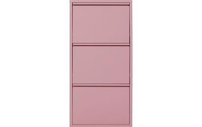 Kare Schuhschrank Caruso 3er, Rosa