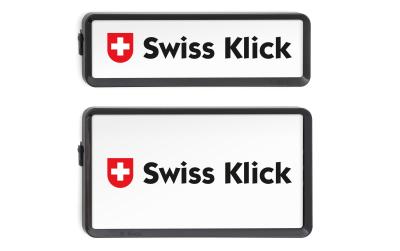 SWISS KLICK Nummernrahmen Hochformat SET