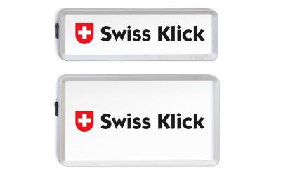 SWISS KLICK Nummernrahmen Hochformat SET