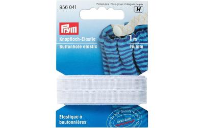 Prym Knopfloch-Elastic glattes Band, weiss