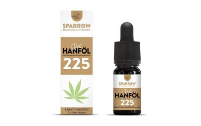 Sparrow Pet Hanföl 225 mit CBD 10ml