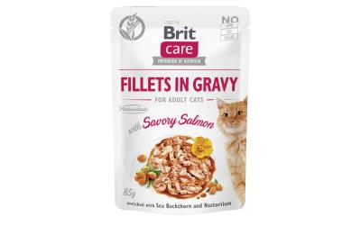 Brit Care Cat Fillets Sauce Lachs 85g