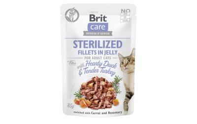 Brit Care Cat Fillets Gelée Sterilized 85g