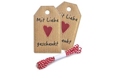 B+C Anhängerset Mit Liebe geschenkt