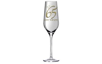 Sektglas Aurelie 25 cl., Happy Birthday 65