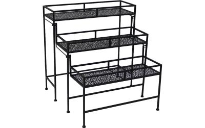 Dameco Blumentreppe Schwarz, Metall