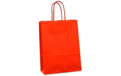 Tragetasche mit Papierkordel, rot
