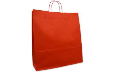 Tragetasche mit Papierkordel, rot