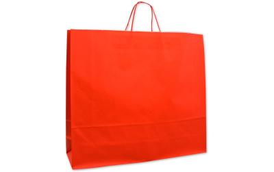 Tragetasche mit Papierkordel, rot