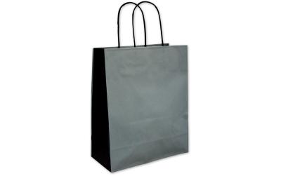 Tragetasche mit Papierkordel, grau