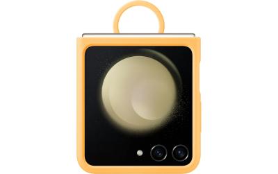 Samsung Flip Silicon Case with Ring Apricot