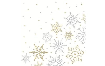 Paper + Design Servietten Glistering snow