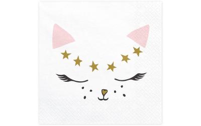 Partydeco Servietten Cat