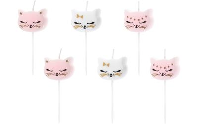 Partydeco Geburtstagskerzen Cat