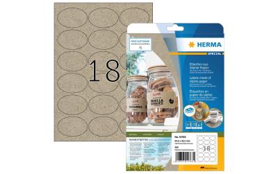 Herma Etiketten aus Silphie Papier, braun