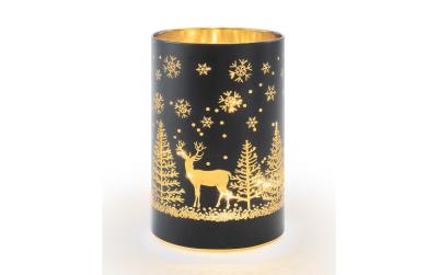 STT Windlicht Forest schwarz S
