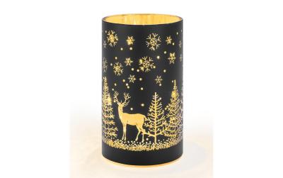 STT Windlicht Forest schwarz M