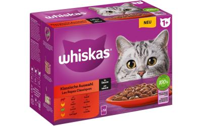 WHISKAS Klassische Auswahl in Sauce 1+