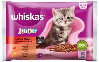 WHISKAS Klassische Auswahl in Sauce Junior