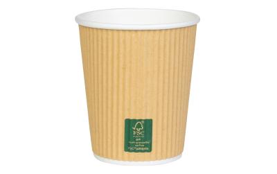 FURBER Becher Papier 270ml geriffelt