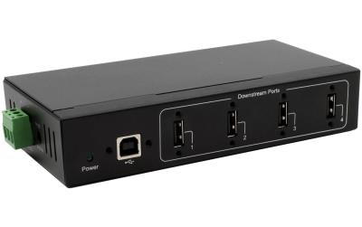 Exsys 4Port USB 2.0 Metall HUB, Tisch, Wand